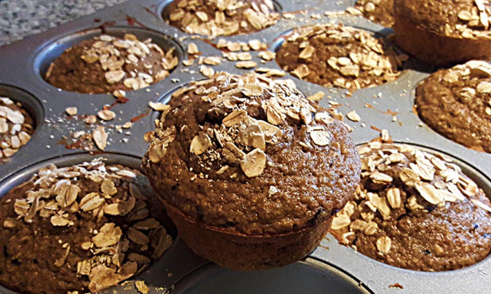 Muffins De Avena Con Banano/plátano